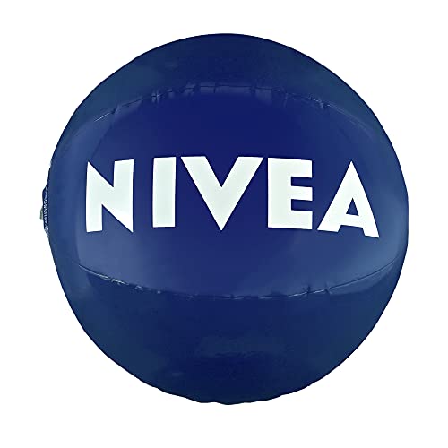 NIVEA Pelota de Playa Inflable e Impermeable, Pelota de Aire Resistente al Sol, balón Hinchable para el Verano, tamaño único, 1 Pelota de 30 cm de diámetro, diversión en el Agua para niños y Adultos