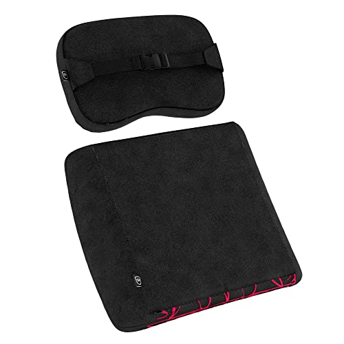 noblechairs Juego de Almohada Viscoelastica, DOOM Edition, Cojin Viscoelastico para Silla Gaming, Almohada Cuello de Apoyo Perfecto, Conjunto Ergonómico de Cojines Sillas