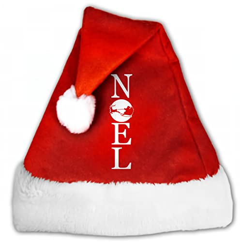 Noel Porch Sign Sombrero de Navidad Sombrero de Papá Noel Sombrero de Papá Noel Sombrero de Felpa Rojo para Traje de Navidad, Suministros de Fiesta de Navidad