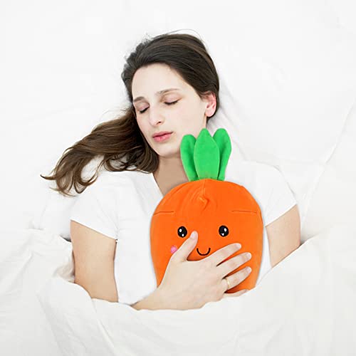 NOLITOY Cojín de Peluche de Juguete de Zanahoria Relleno Peluche de Peluche Sofá Cama Almohada Decorativa con Forma Encantadora Y Apariencia para Niña Niño Niños Regalos de