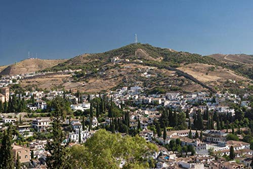 Nonebranded Puzzle Jigsaw 500 Piezas Puzzle Juguetes Alhambra, El Antiguo Barrio del Albaicín Granada, España Rompecabezas Imagen De Montaje para Adultos Juego De Niños Regalos De Juguetes Educativos