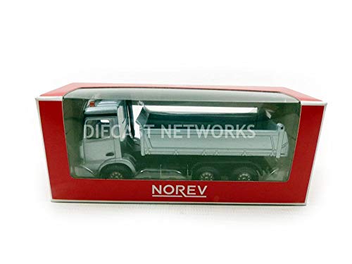 Norev Arocs-Grey - Maqueta Mercedes-Benz Actros Benne-Escala 1/64, 310900, Gris