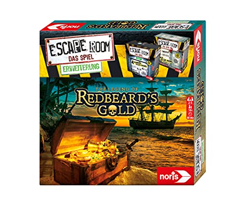 Noris 606101797 Escape Room Expansión Redbeards Gold - Juego Familiar y de Sociedad para Adultos - Solo se Puede Jugar con el decodificador Chrono - a Partir de 16 años