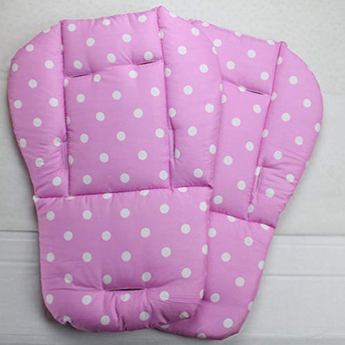 NUOBESTY Cochecito de Bebé Cojín Cojín Cochecito de Algodón Transpirable Coche Silla Alta Asiento Almohadilla Forro Protector de La Cubierta para Bebé Niño Niño Infantes Rosa