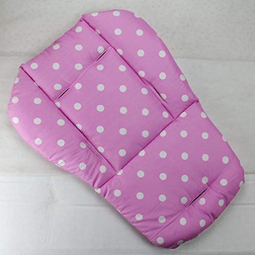 NUOBESTY Cochecito de Bebé Cojín Cojín Cochecito de Algodón Transpirable Coche Silla Alta Asiento Almohadilla Forro Protector de La Cubierta para Bebé Niño Niño Infantes Rosa