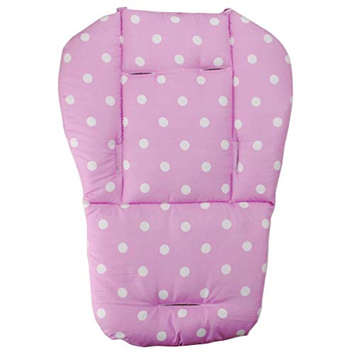 NUOBESTY Cochecito de Bebé Cojín Cojín Cochecito de Algodón Transpirable Coche Silla Alta Asiento Almohadilla Forro Protector de La Cubierta para Bebé Niño Niño Infantes Rosa