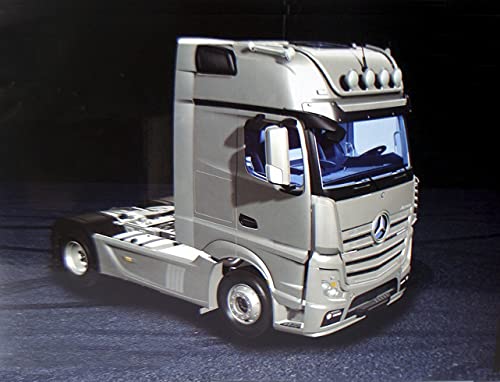 NZG para Mercedes-Benz Actros 4x2 cabina espacial cromo 1/18 DIECAST MODELO CAMIÓN ACABADO