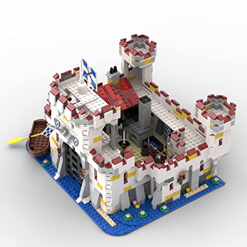 OLOK Juego de construcción modular de castillo pirata medieval para niños y adultos, compatible con Lego – 1498 piezas