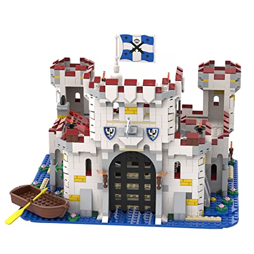 OLOK Juego de construcción modular de castillo pirata medieval para niños y adultos, compatible con Lego – 1498 piezas