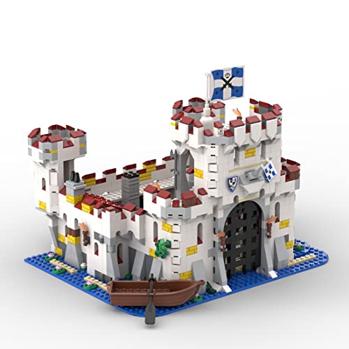 OLOK Juego de construcción modular de castillo pirata medieval para niños y adultos, compatible con Lego – 1498 piezas