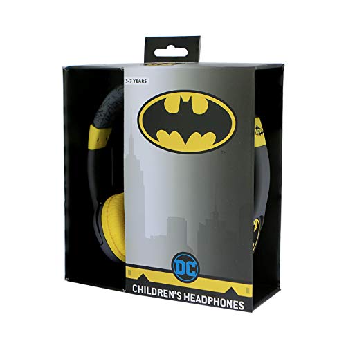 OTL Technologies Batman Caped Crusader - Auriculares con Cable para niños, Gris