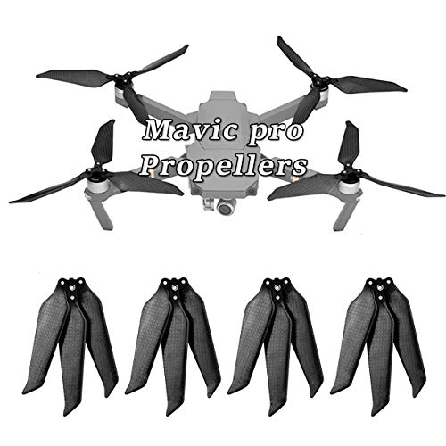 O'woda 3 Cuchillas Hélices de Carbono Plegables de Apertura Rápida Liberación de Bajo Sonido Fáciles de Instalar y Quitar Pieza de Repuesto para dji Mavic Pro / Pro Platinum 3 Drone Accesorios