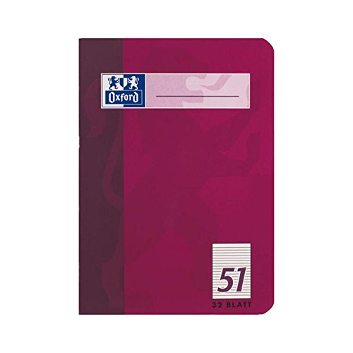 Oxford Escuela 100050396 Octavo Notebook, A6, 32 Hojas, 90 g / m² Papel Óptica, 10-Pack Surtidos