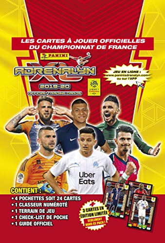 Panini France SA-Starter-Pack (1 Carpeta + 24 3 Cartas EL + 1 guía + 1 Campo de Juego) Foot TCG ADRENALYN XL 2019-20, 2526-014