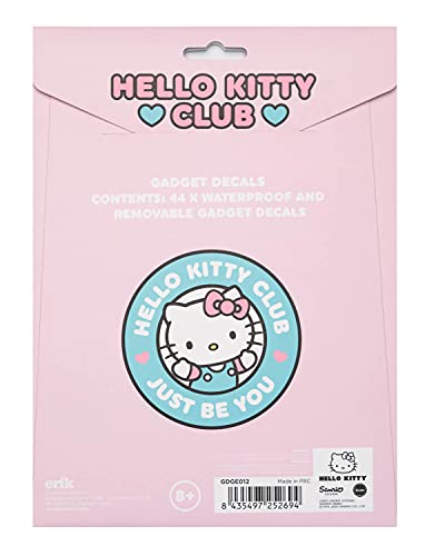 Pegatinas Hello Kittiy impermeables y reutilizables. Paquete de pegatinas: 44 stickers, optimas pegatinas para móvil, ordenador, tablet, etiqueta para botellas