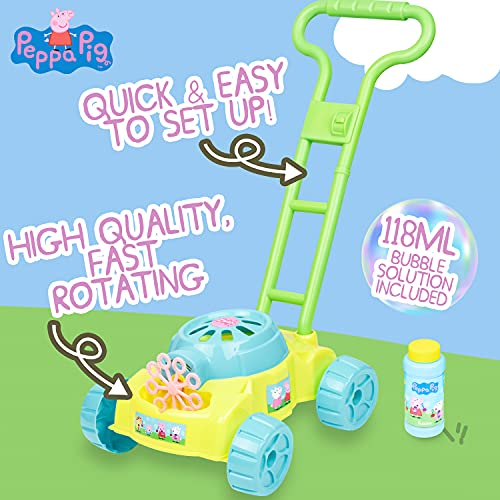 Peppa Pig Maquina De Burbujas para Niños, Maquina De Burbujas Automática, Bubble Machine