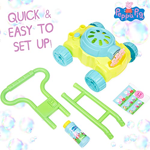 Peppa Pig Maquina De Burbujas para Niños, Maquina De Burbujas Automática, Bubble Machine