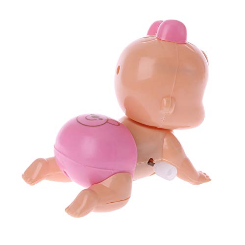 PHILSP Humidificador de aire Twist bebé gateando muñeca muñeca cuerda juguete para niño niña fiesta regalo 1 pieza color al azar