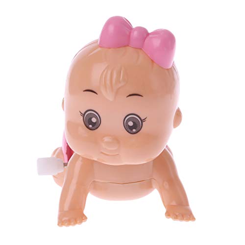 PHILSP Humidificador de aire Twist bebé gateando muñeca muñeca cuerda juguete para niño niña fiesta regalo 1 pieza color al azar