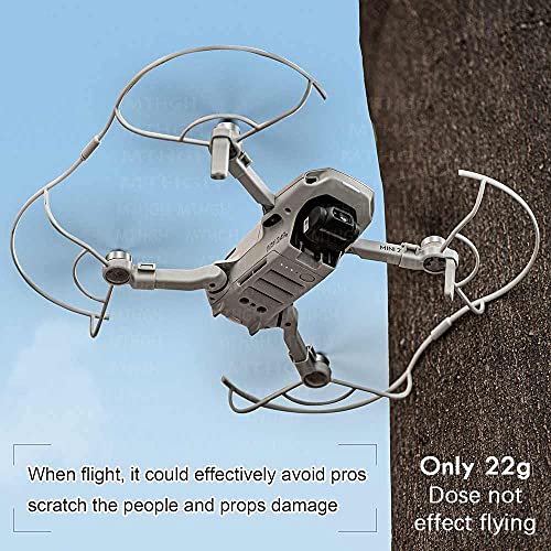 Pierna de tren de aterrizaje para DJI Mini 2 / Mavic Mini Drone + protector de hélices - Protector de hoja de seguridad de 360° para DJI Mini 2 / Mini 1 plegable altura extendida accesorio