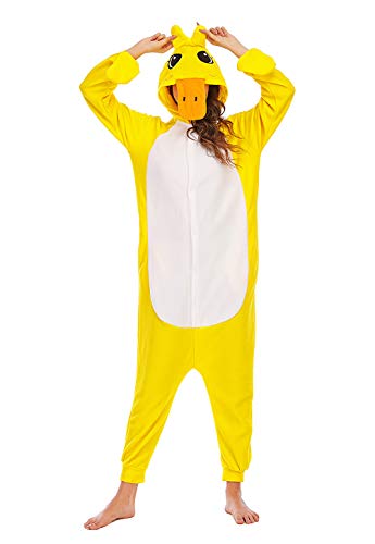 Pijamas Animales Mujer Disfraces de Cosplay para Adultos Pijama Pato Enteros, M