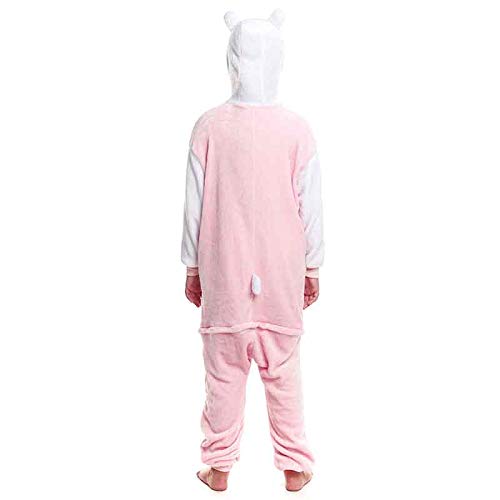 Pijamas Enteros de Animales Niñas y Niños Unisex【Tallas Infantiles 3 a 12 años】 Disfraz Gato Rosa Mono Enterizo Carnaval Fiestas【Talla 10-12 años】