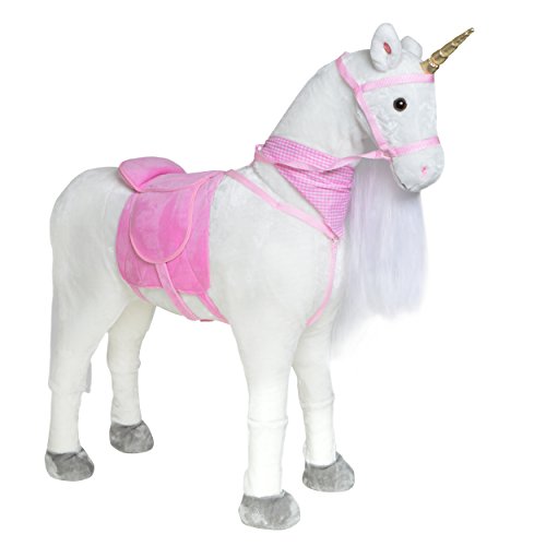 Pink Papaya Caballo de Peluche XXL Lissy 105cm Unicornio Juguete Caballo niños - Capacidad hasta 100kg