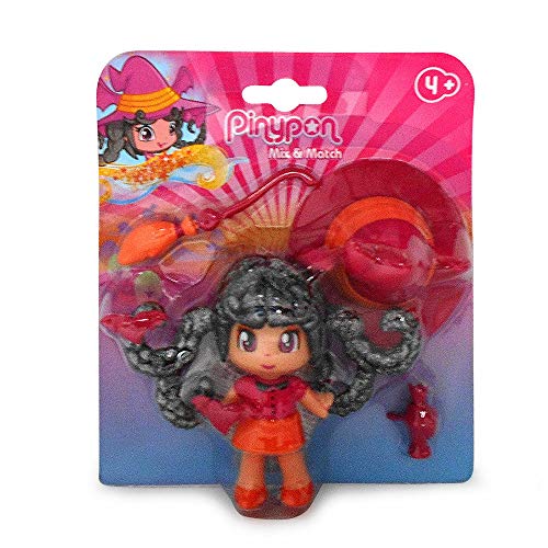 Pinypon- Figura brujita murciélago, incluye sombrero, escoba y pócima (Famosa 700015651)