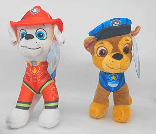 Play by Play La Patrulla Canina The Movie, 7 diseños diferentes, 19 cm, figuras de peluche Chase, Marshall, Liberty, Skye, Rubble, Rocky, Zuma, licencia original para niños, película 2021 (Chase)