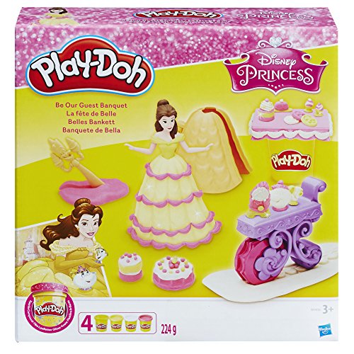 Play-Doh Sea nuestro Banquete de Invitados con la Princesa Disney Belle