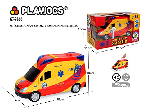 PLAYJOCS GT-8066 Ambulancia SAMUR con Luces y Sonidos