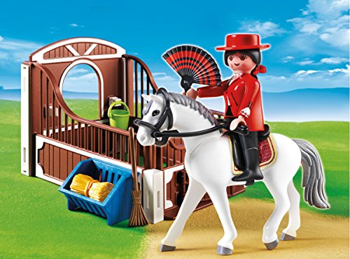 Playmobil Coleccionables - Country Caballo Andaluz con Establo Playsets (Playmobil 5521)