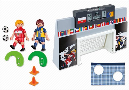 Playmobil Fútbol - Juego de puntería con Marcador electrónico, Juguete Educativo, Multicolor, 30 x 7,5 x 20 cm, (4726)