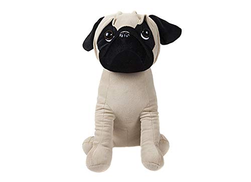 PMS- Lindo Peluche de Perro Carlino Sentado Grande (35 cm) (414568)