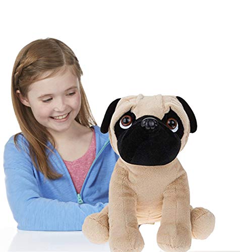 PMS- Lindo Peluche de Perro Carlino Sentado Grande (35 cm) (414568)