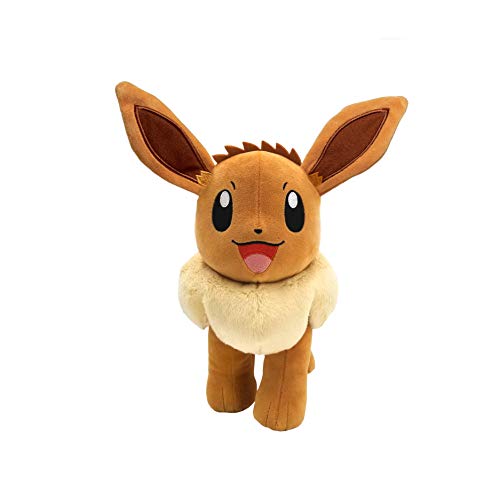 Pokémon Peluche Eevee 30 cm, Nuevos Juguetes Pokémon 2021, con Licencia Oficial de Pokémon