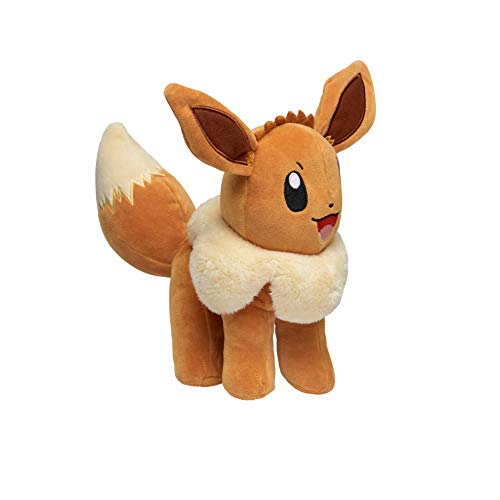 Pokémon Peluche Eevee 30 cm, Nuevos Juguetes Pokémon 2021, con Licencia Oficial de Pokémon