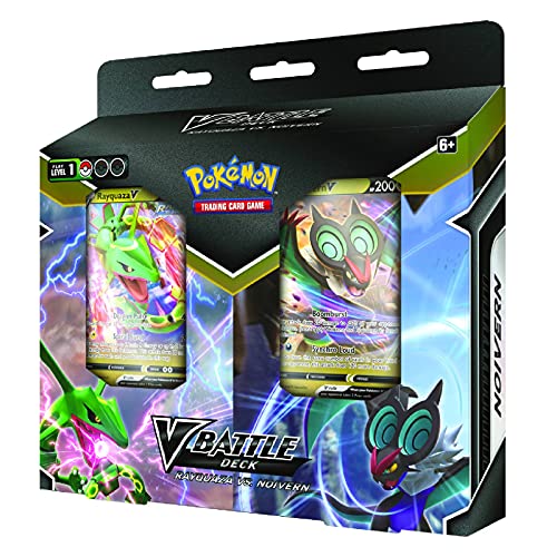 Pokémon USA, Inc. | Pokemon TCG: Rayquaza V vs Noivern V Battle Deck Bundle | Juego de cartas | Edad 6+ | 2 jugadores | Tiempo de juego más de 10 minutos