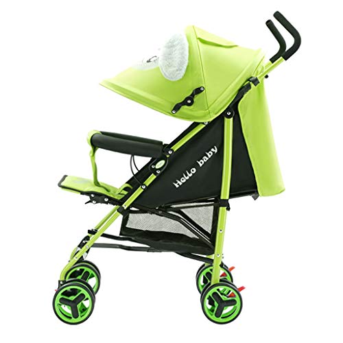 Portátil El cochecito de niño se puede sentar reclinando el carro de bebé plegable ligero Amortiguador de choque con mosquitero Toddler Seat cochecito Viajes al aire libre (Color : G)