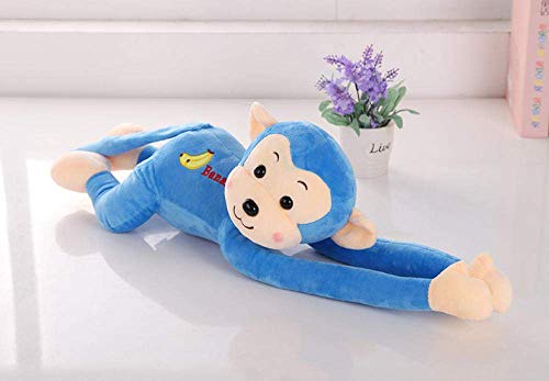 Precioso Juguete De Peluche Mono Prono De Unos 40 Cm De Largo Mono Muñeca Suave W1429-Azul