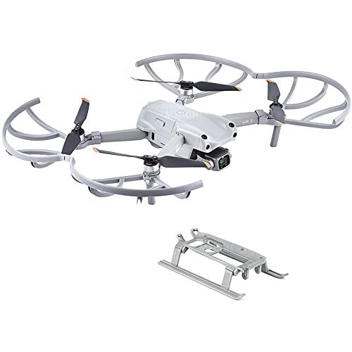 Protector de hélice para DJI Air 2S/Mavic Air 2 con altura de tren de aterrizaje plegable, protección extendida, protección de hoja de seguridad de 360°, protector de hélices para DJI Air 2S/Air 2