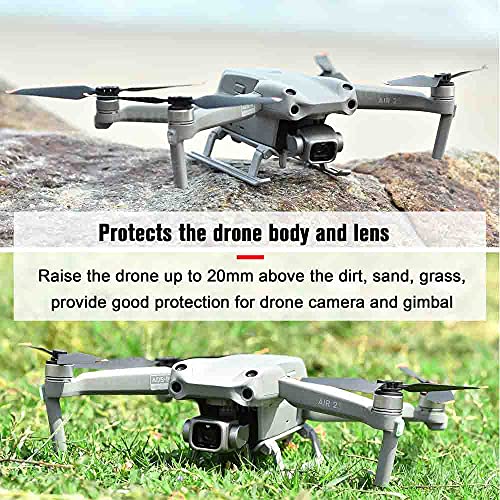 Protector de hélice para DJI Air 2S/Mavic Air 2 con altura de tren de aterrizaje plegable, protección extendida, protección de hoja de seguridad de 360°, protector de hélices para DJI Air 2S/Air 2