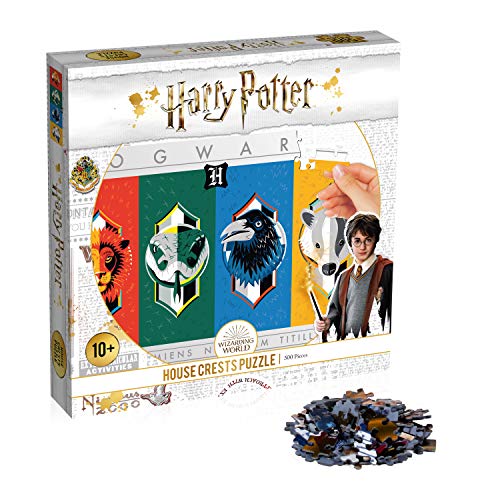 Puzle de 500 Piezas de Harry Potter Casa Crest - Top Trumps - Rompecabezas para Niños y Adultos