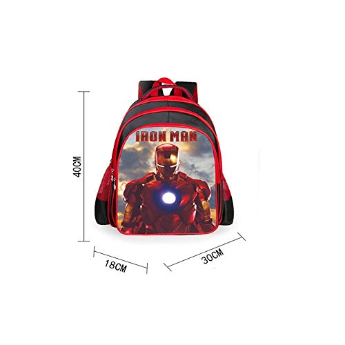 Q Children's school bag Bolso Iron Man, Mochila Infantil de Dibujos Animados, niño y niña, Mayores de 6 años