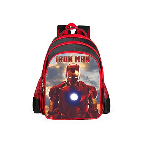 Q Children's school bag Bolso Iron Man, Mochila Infantil de Dibujos Animados, niño y niña, Mayores de 6 años