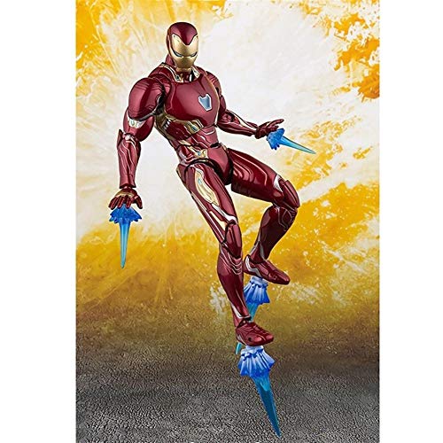 Qivor The Avengers Infinity War Ironman Action Figuras MK50 Iron Man Modelo Juguetes 16 cm (Color : No Box)