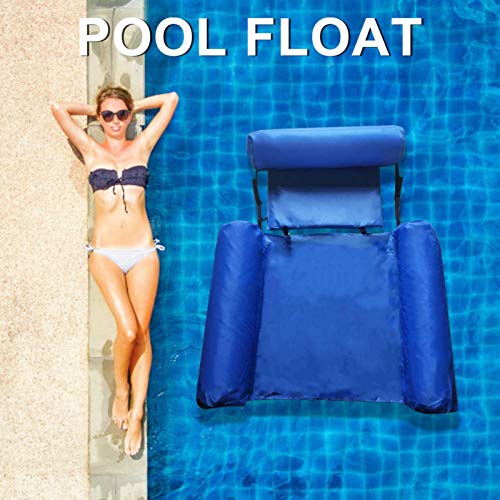 QQDS Tumbona De La Cama De La Hamaca De Flotador Inflable De Agua - Plegable Liviana Reclinable De La Silla De La Balsa De La Balsa - Salón Reclinable Flotante - Piscina Playa Reclinable Flotante