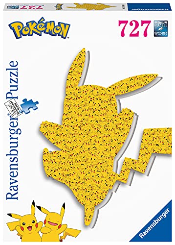 Ravensburger Puzzle,Pikachu Shaped, Puzzle Shaped, 727 Piezas, Puzzle Adultos, Edad Recomendada 12+, Rompecabeza Adultos de Calidad