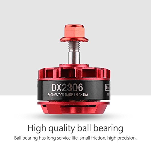 RC Drone Motor sin Escobillas, 4Pcs DX2306 2400KV 2-4S CW CCW Metal sin Escobillas para X210 X220 250 Racing Drone