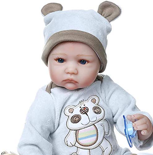 Reborn Baby Dolls Baby Twins 40 cm 16"Hecho a Mano para niños pequeños Realista Reborn Babies Girls Premie Muñeca Realista para niña Juguete Buenas Noches, Ojos Cerrados Niña